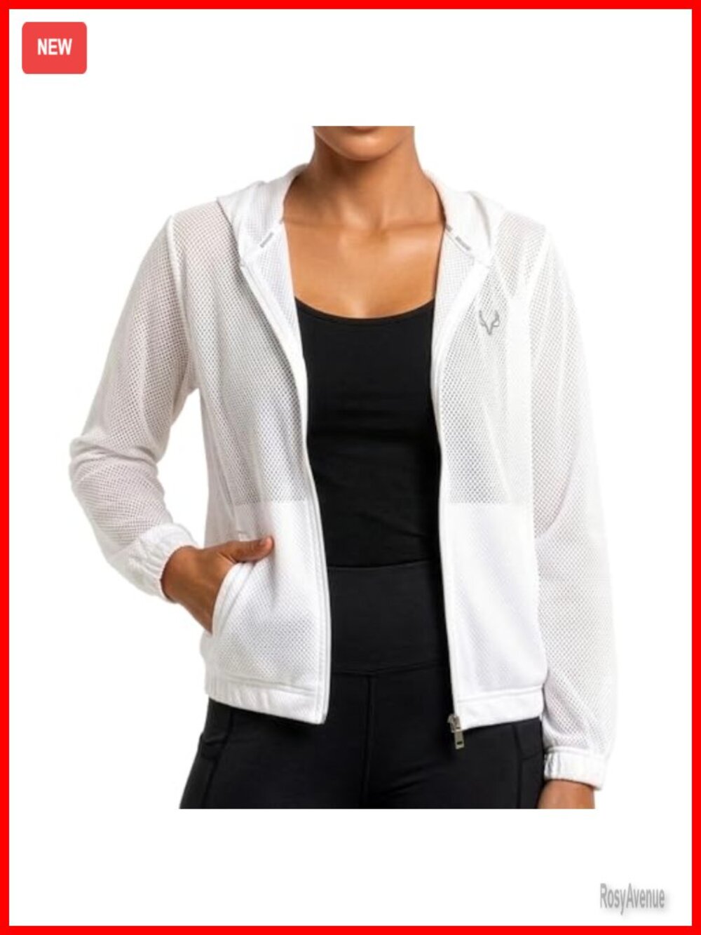 Womens Mesh Full Zip Up Hoodie Breathable Athletic Jacket Gym Yoga Workout